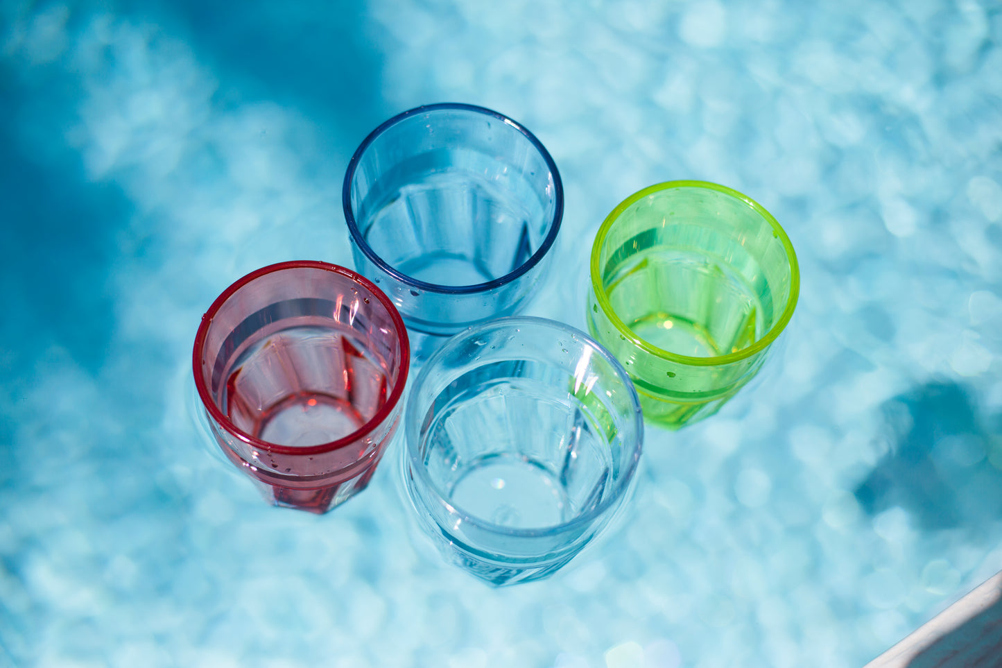 Unbreakable Premium Drinking Water Glasses 13.5 Oz Set of 6 Assorted Colors Reusable