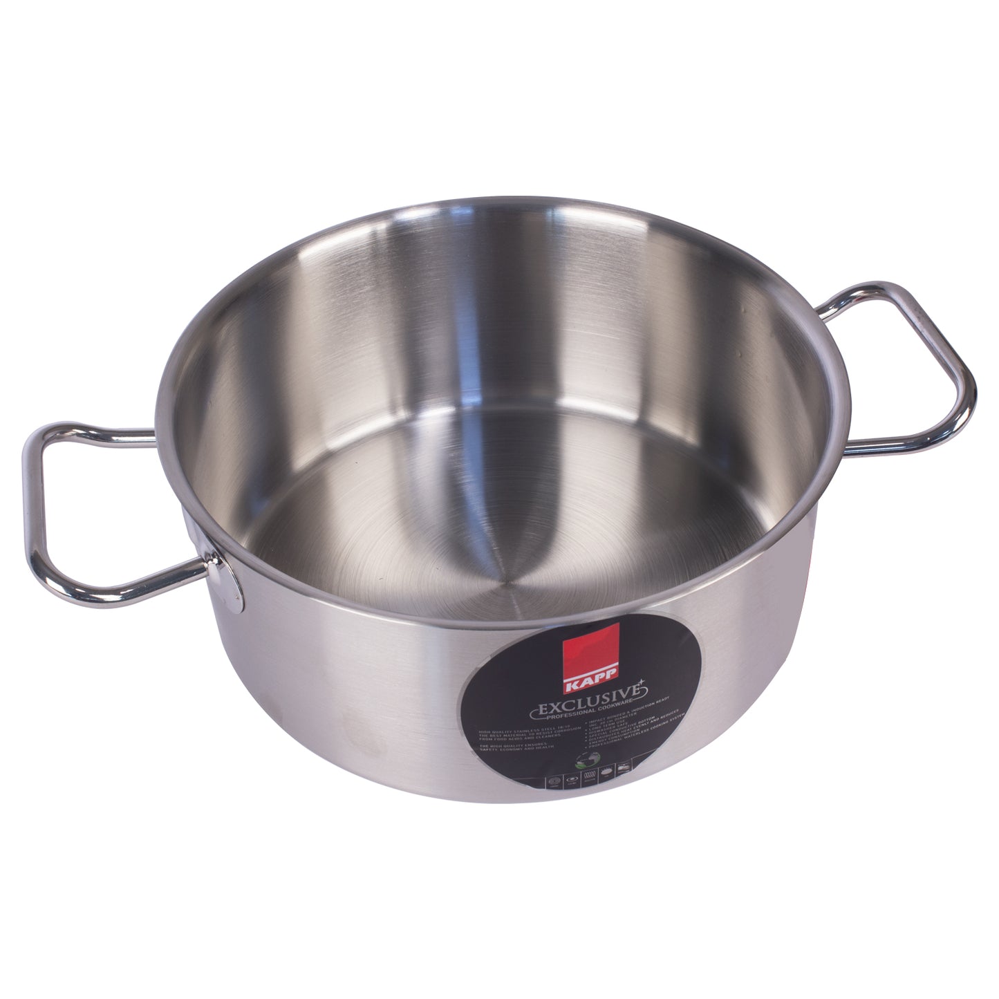 Stainless Steel Stockpot with Lid, 6-Quart, Silver