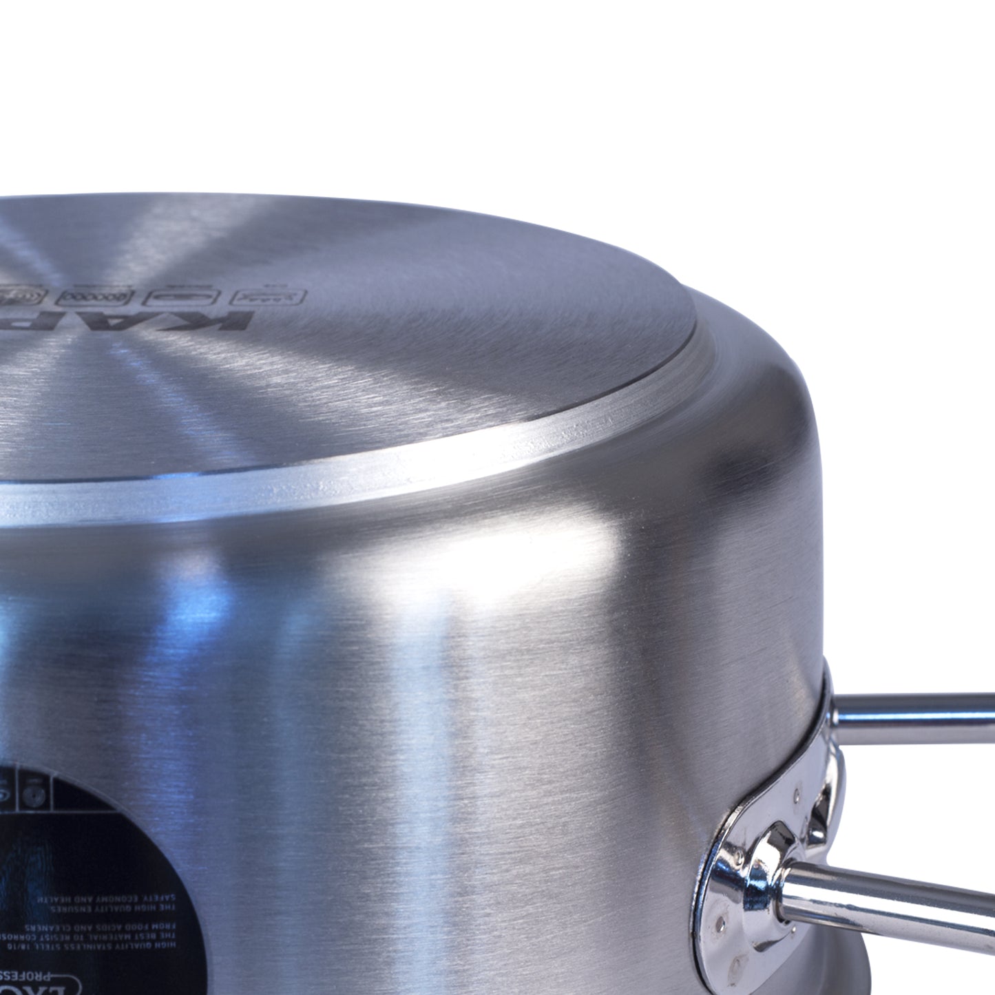 Stainless Steel Stockpot with Lid, 6-Quart, Silver