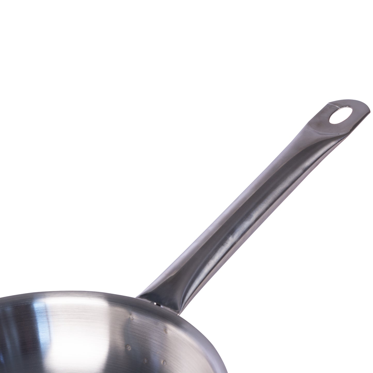 Stainless Steel Frying Pan / Fry Pan with Long and Stay Cool Handle, 11 Inch, Silver