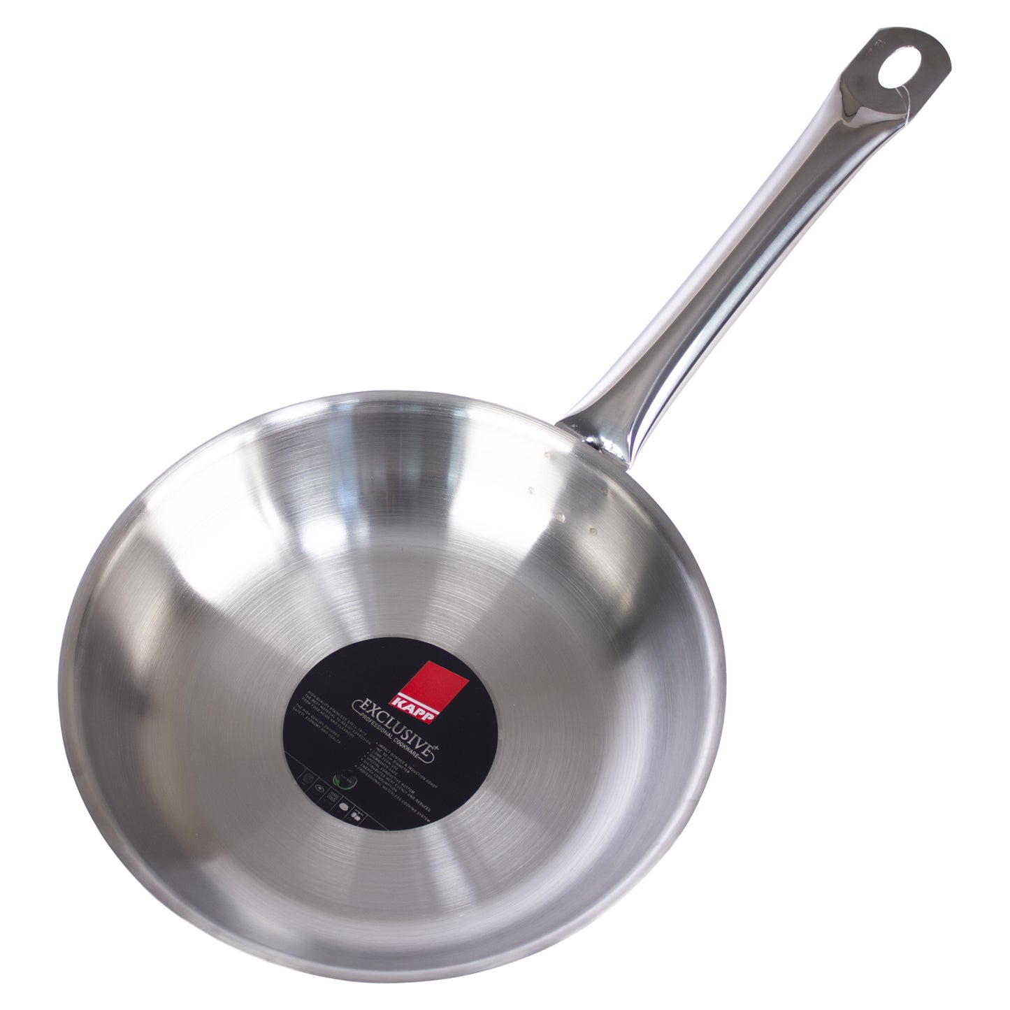 Stainless Steel Frying Pan / Fry Pan with Long and Stay Cool Handle, 11 Inch, Silver