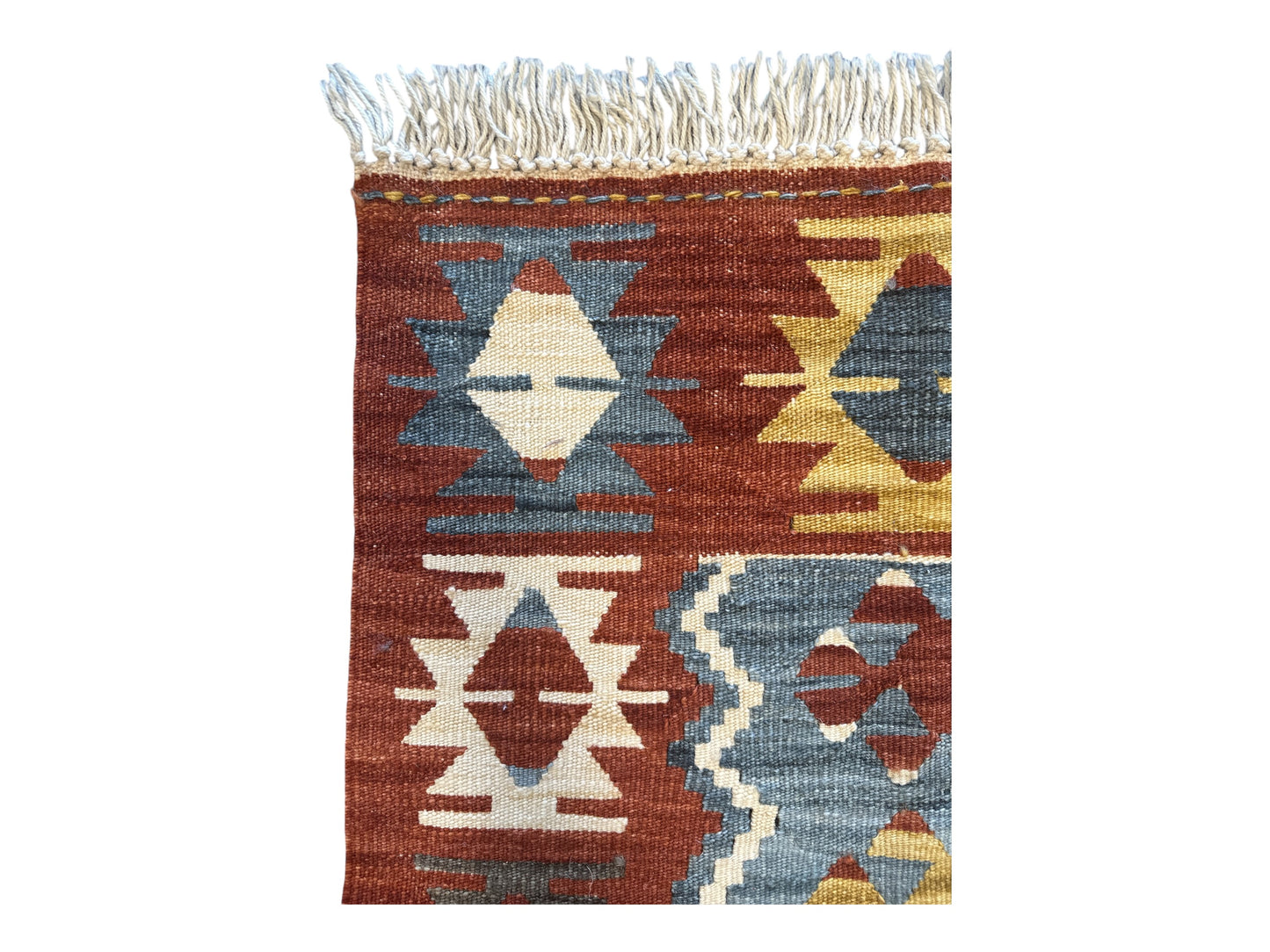 Handmade Turkish Ushak Kilim – Vintage Wool Area Rug