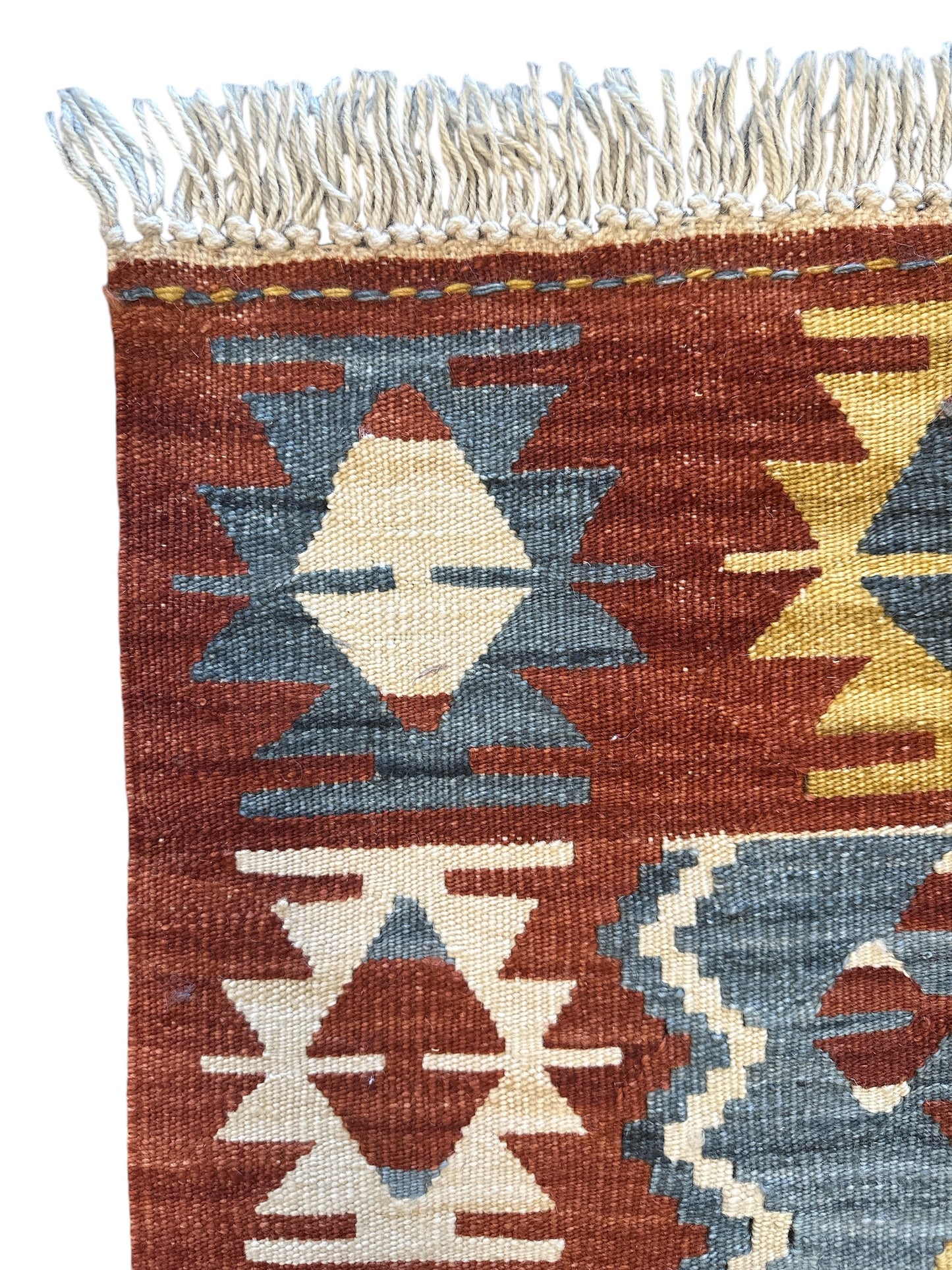 Handmade Turkish Ushak Kilim – Vintage Wool Area Rug