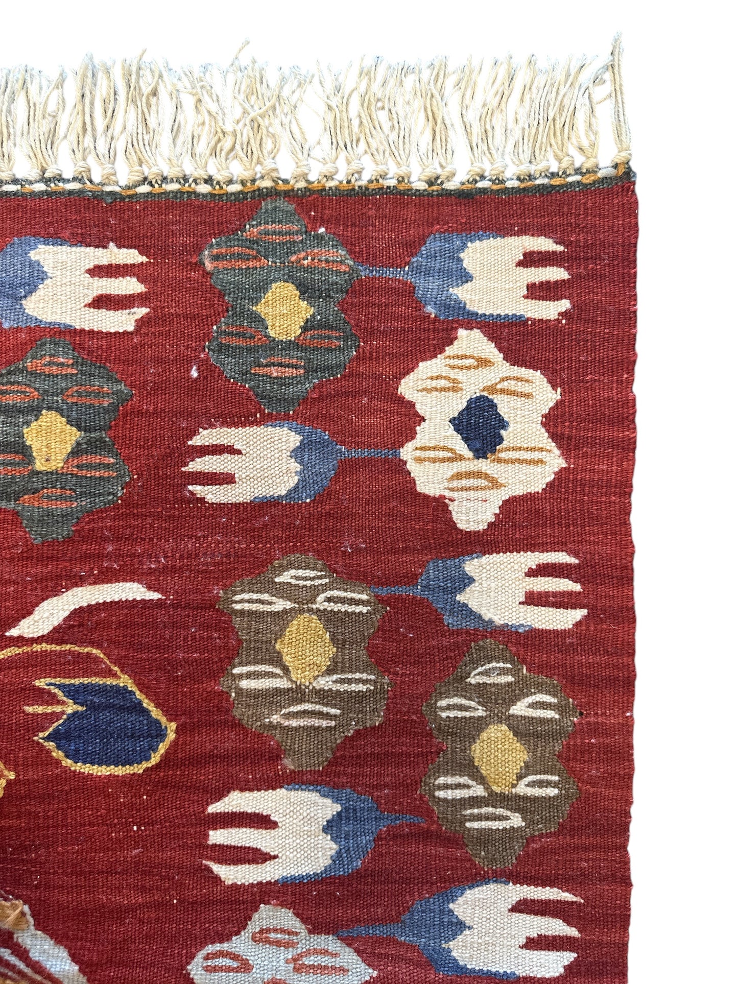 Handcrafted Turkish Usak Kilim by Artisans