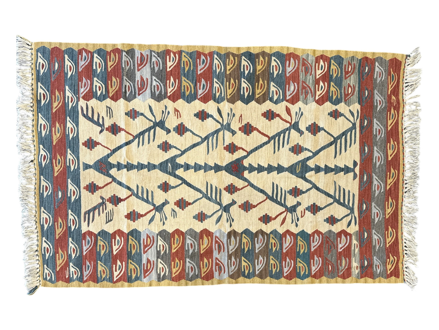 Kilim / Vintage Rug – Handwoven Wool Turkish Rug