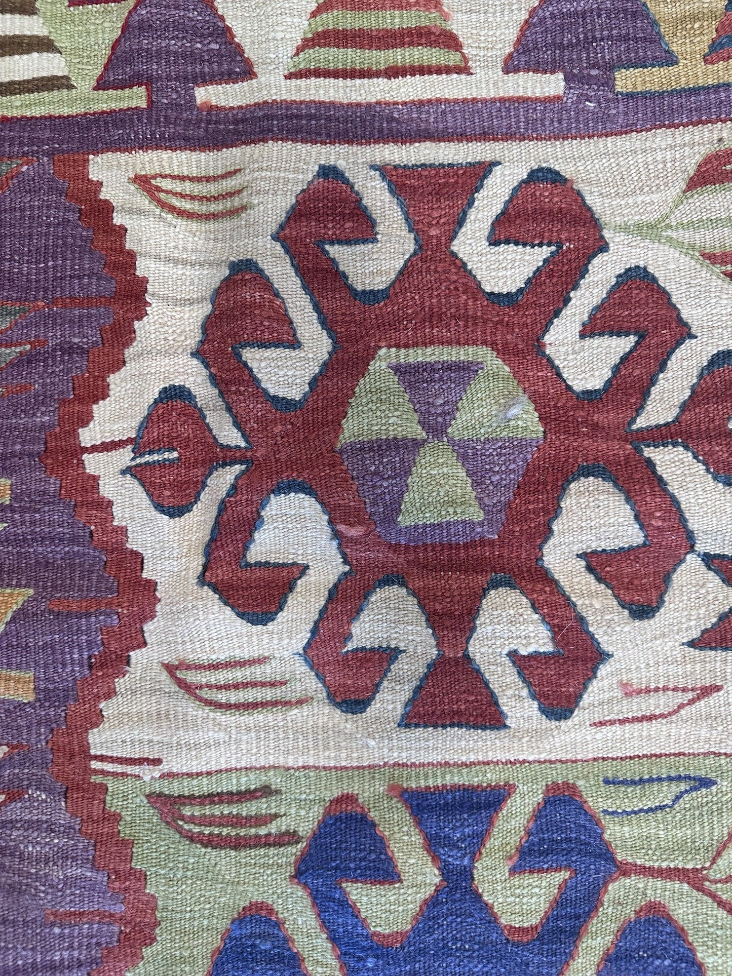 One-of-a-Kind Kilim Rug – Turkish Wool Carpet