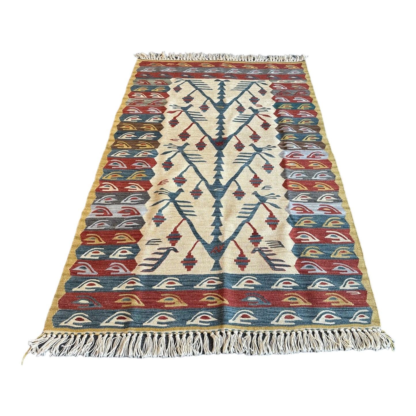 Kilim / Vintage Rug – Handwoven Wool Turkish Rug