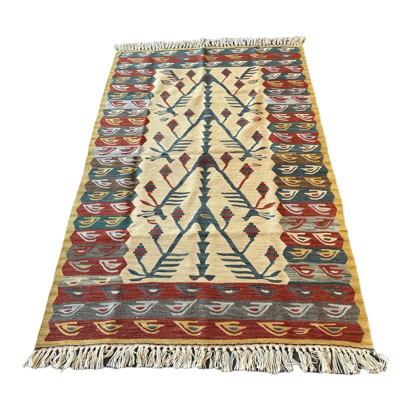 Kilim / Vintage Rug – Handwoven Wool Turkish Rug