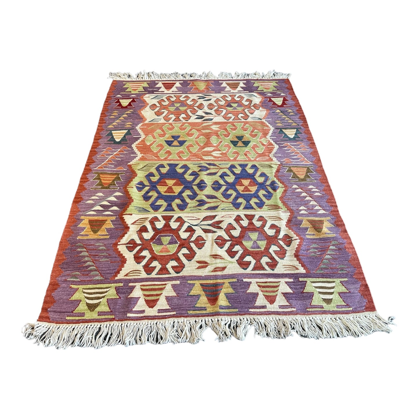 One-of-a-Kind Kilim Rug – Turkish Wool Carpet