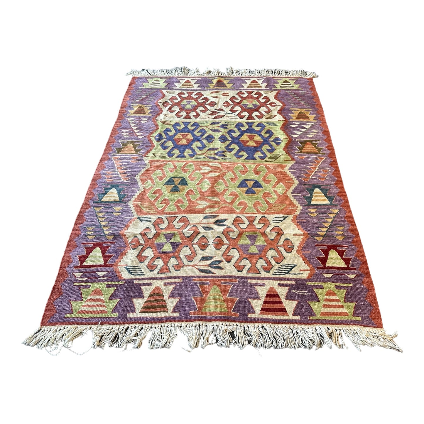 One-of-a-Kind Kilim Rug – Turkish Wool Carpet